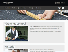 Tablet Screenshot of luisdamore.com